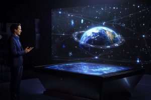 博物館文物活化設計方案：定制全息展示柜+手勢識別裝置實景效果！